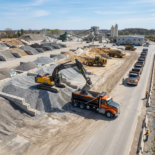 Magnet Construction Aggregate Yard